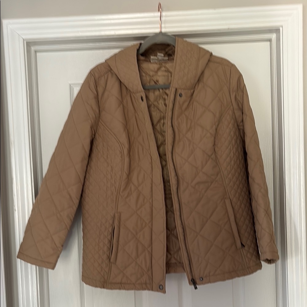 Tan Quilted Jacket